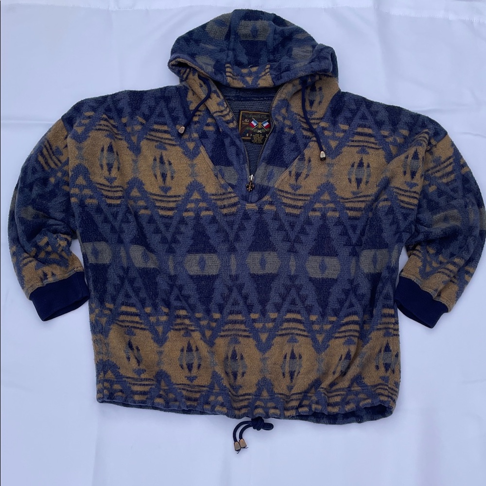 Vintage French Country Express Men's Hoodie Size Medium, 3/4 Sleeve